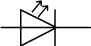 Standard symbol for a LED