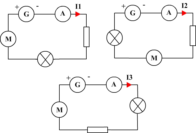 Current in series circuits and order of connection